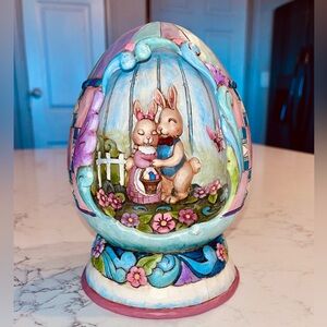 Heartwood Creek Jim Shore 2009 Spring Love Lighted Easter Scene Figure #4015889